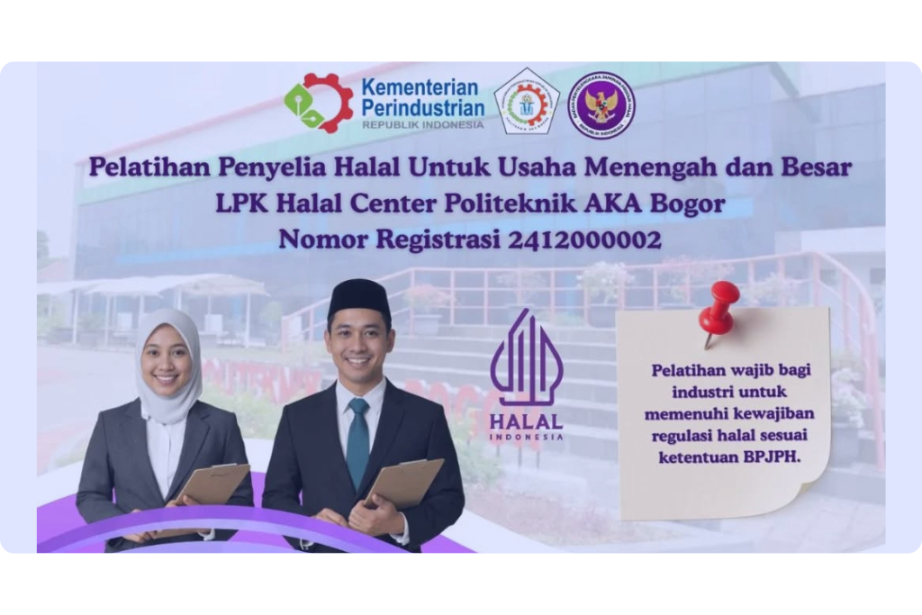 pelatihan penyelia halal usaha menengah & besar