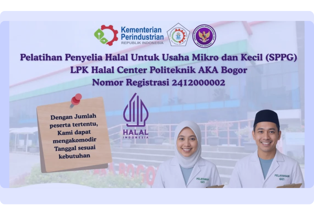 pelatihan penyelia halal usaha mikro dan kecil sppg